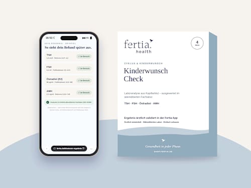 Kinderwunsch Check– Bluttest mit Laboranalyse für Zuhause fertia health