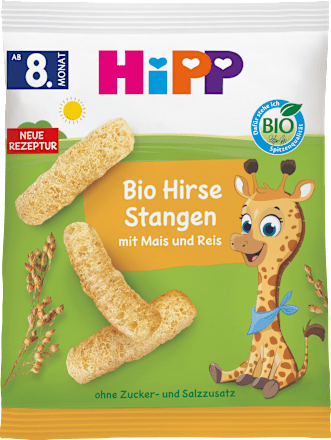Kindersnack Bio Hirse Stangen ab dem 8. Monat HiPP