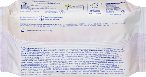 Feuchtes Toilettenpapier Designedition (3x50 St) Sanft&Sicher