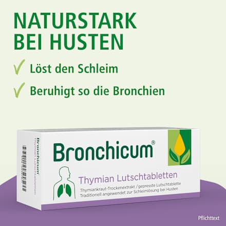 Bronchicum Thymian 11,25 mg Thymiankraut-Trockenextrakt Lutschtabletten Bronchicum