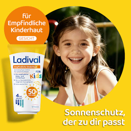 Ladival Empfindliche Kinderhaut Sonnenschutz-Creme Gesicht LSF 50+ Ladival