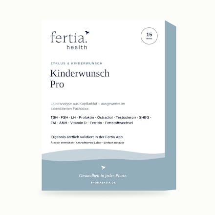 Kinderwunsch Pro – Bluttest mit Laboranalyse für Zuhause fertia health