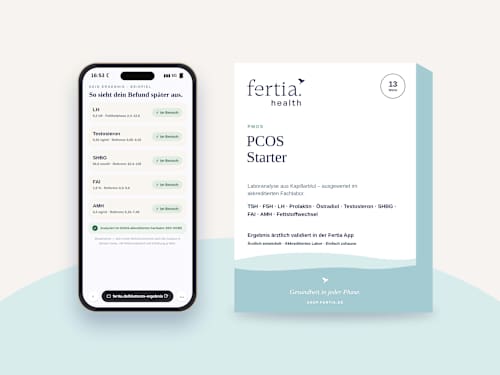 PCOS Starter – Bluttest mit Laboranalyse für Zuhause fertia health
