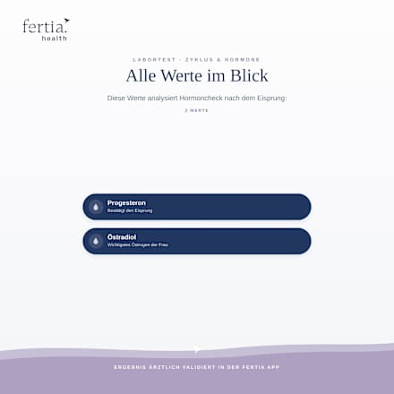 Hormoncheck nach Eisprung – Bluttest mit Laboranalyse für Zuhause fertia health