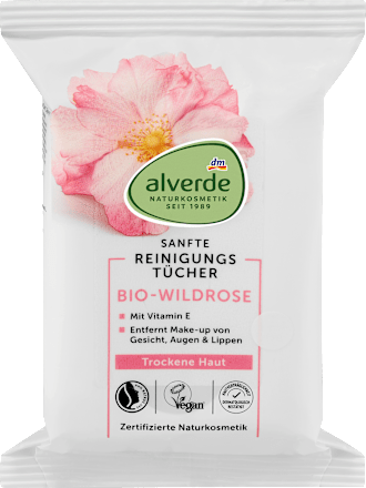 Șervețele demachiante trandafir sălbatic alverde NATURKOSMETIK