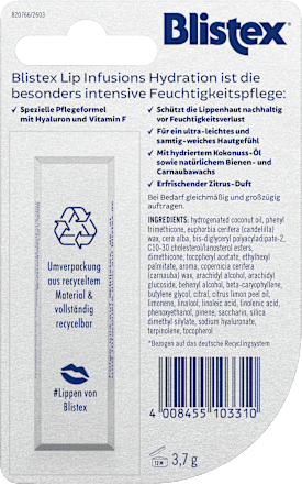 Lippenpflege Lip Infusions Hydration Blistex