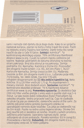 Био Чай от лайка, 5+м (20 х 1,75 g) babylove