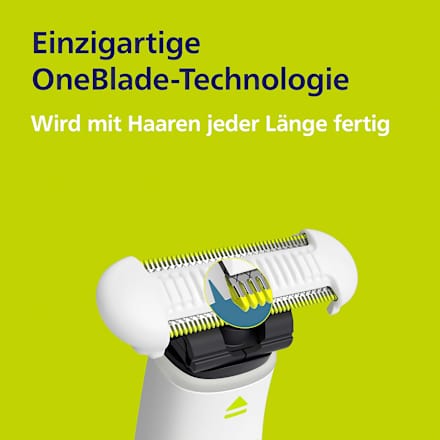 Elektrischer Rasierer, OneBlade Intimate Women QP1930/22 PHILIPS OneBlade