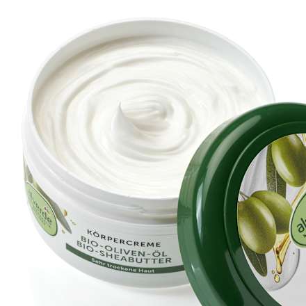 Körpercreme Olivenöl, Sheabutter alverde NATURKOSMETIK