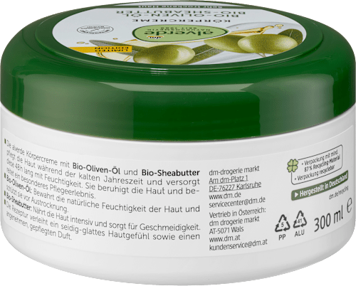 Körpercreme Olivenöl, Sheabutter alverde NATURKOSMETIK