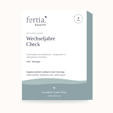 Wechseljahre Check– Bluttest mit Laboranalyse für Zuhause fertia health