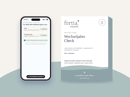 Wechseljahre Check– Bluttest mit Laboranalyse für Zuhause fertia health