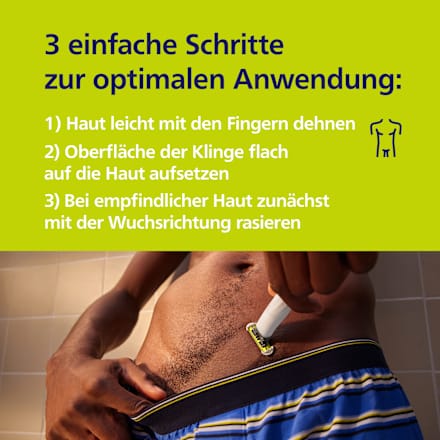 Elektrischer Rasierer, OneBlade Intimate Men QP1930/20 PHILIPS OneBlade