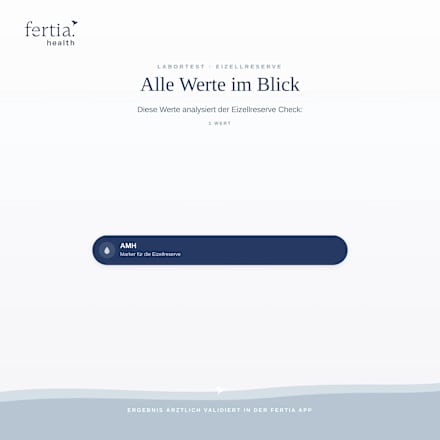 Eizellreserve Check– Bluttest mit Laboranalyse für Zuhause fertia health