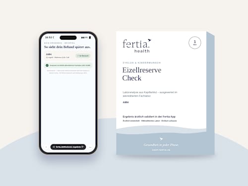 Eizellreserve Check– Bluttest mit Laboranalyse für Zuhause fertia health