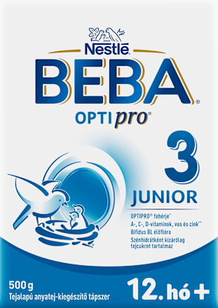 OPTIPRO 3 JUNIOR Tejalapú anyatej-kiegészítő tápszer 12.hó+ Nestlé BEBA