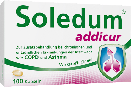 Soledum addicur 200 mg Cineol magensaftresistente Weichkapseln Soledum