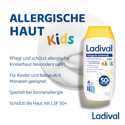 Ladival Allergische Kinderhaut Sonnenschutz-Gel LSF50+ Ladival