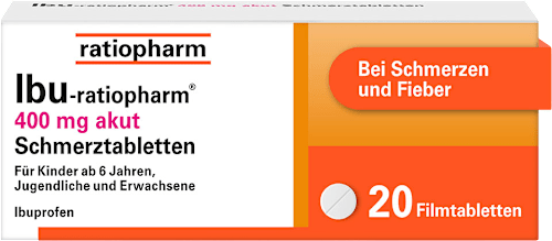 Ibu-ratiopharm 400mg Ibuprofen akut Schmerztabletten ratiopharm