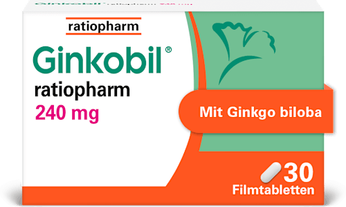 Ginkobil ratiopharm 240 mg Filmtabletten Ginkobil