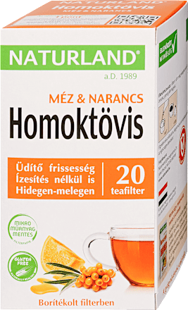 Homoktövis-méz-narancs gyümölcstea, 20 filter NATURLAND
