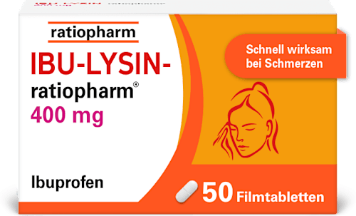 IBU-LYSIN-ratiopharm 400 mg Ibuprofen-dl-Lysin Filmtabletten ratiopharm
