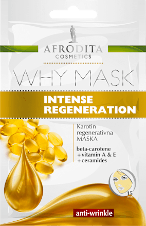 Regenerativna maska za obraz Why Mask Karotin AFRODITA