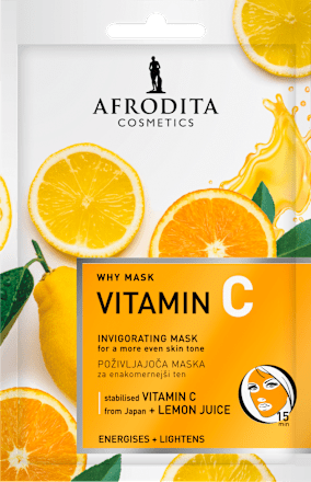 Poživljajoča maska za obraz z vitaminom C AFRODITA