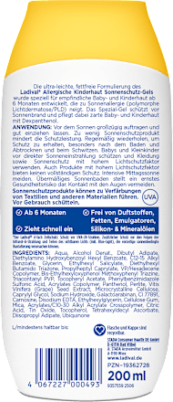 Ladival Allergische Kinderhaut Sonnenschutz-Gel LSF50+ Ladival