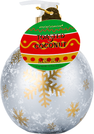 Sapone liquido Palla di Natale cristalli d'oro simplepleasures