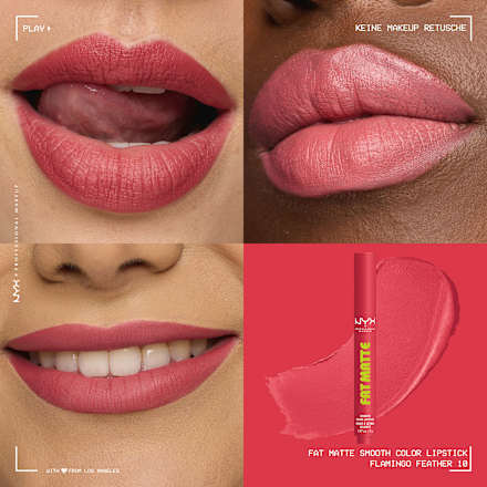 Lippenstift Fat Matte Smooth 10 Flamingo Feather NYX PROFESSIONAL MAKEUP