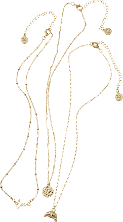 Halsketten Croissant & love, Gold-Optik ebelin