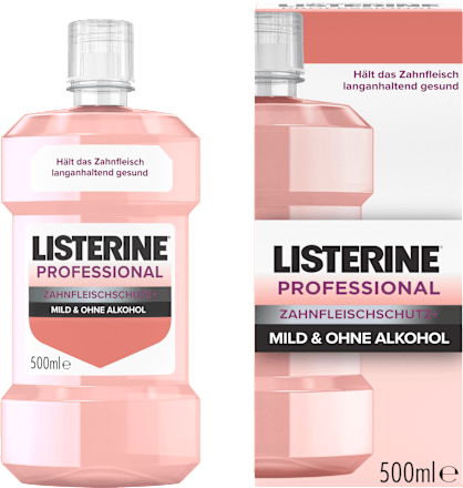 Mundspülung Professional  Zahnfleischschutz+, Mild & Ohne Alkohol Listerine