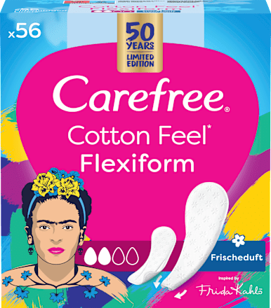 Slipeinlagen Cotton Feel Flexiform mit Frischeduft Carefree