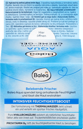 Aqua krema-gel za lice Balea