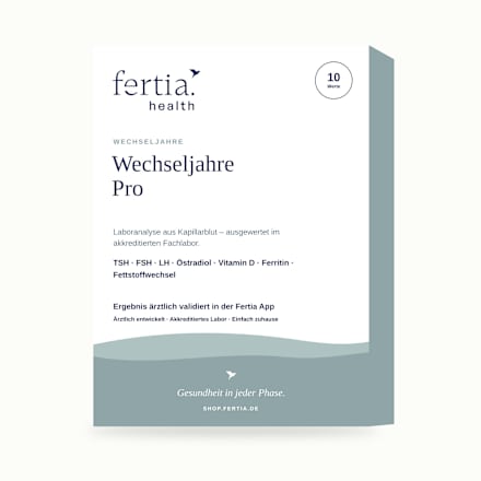 Wechseljahre Pro – Bluttest mit Laboranalyse für Zuhause fertia health