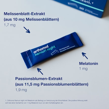 Orthomol Nemuri night Direktgranulat 30 St orthomol