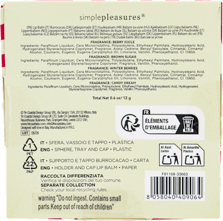 Cofanetto Lip Balm Collection simplepleasures