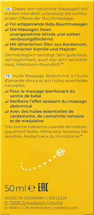 Baby Massageöl Bäuchlein WELEDA baby