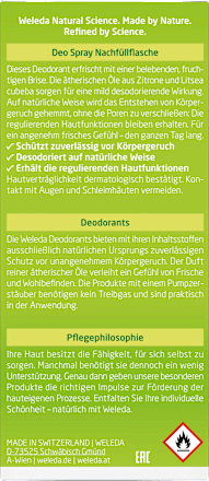 Deospray Nachfüllfalsche Citrus WELEDA