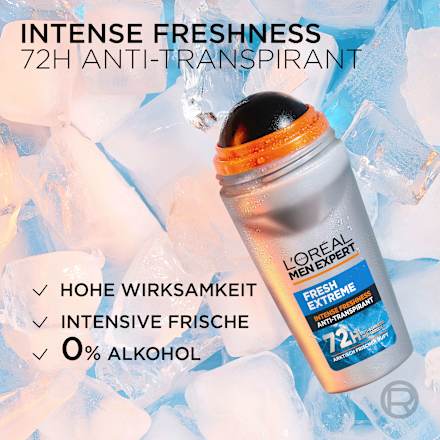 Antitranspirant Deo Roll-On Fresh Extreme L'ORÉAL PARiS MEN EXPERT
