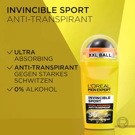 Antitranspirant Deo Roll-On Invincible Sport L'ORÉAL PARiS MEN EXPERT