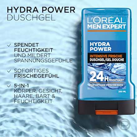 Duschgel Hydra Power L'ORÉAL PARiS MEN EXPERT