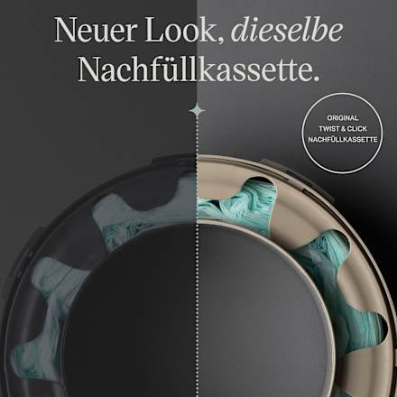 Windeleimer Twist & Click creme/weiß inkl. 1 Nachfüllkasette Tommee Tippee