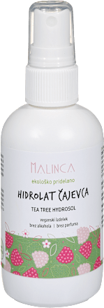Hidrolat čajevca iz ekološke pridelave Malinca