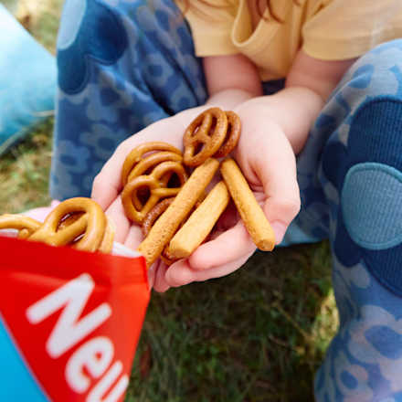 Kindersnack Knabber Mix Mini Pizza Stangen, Cracker & Dinkel Brezeln ab 3 Jahren MOGLi