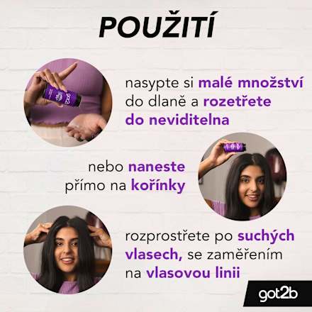 stylingový pudr pro objem Powderfull got2b