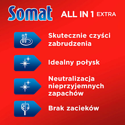 Tabletki do zmywarki All in One Extra Lemon Somat