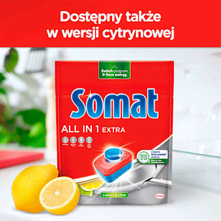 Tabletki do zmywarki All in One Extra Lemon Somat