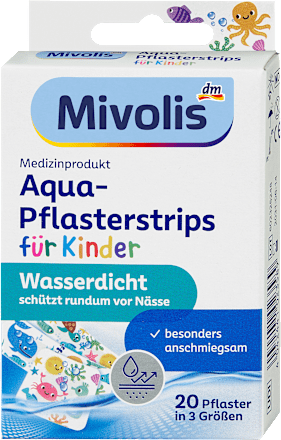 Aqua-Pflasterstrips für Kinder Mivolis